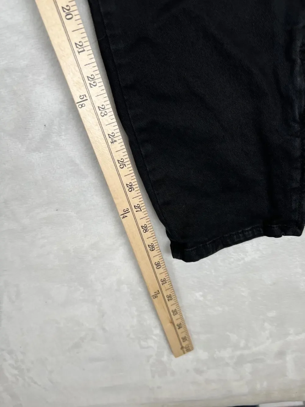 Mnml Double Knee Carpenter Jeans Mens 30x30 Black Ankle Zip Pants
